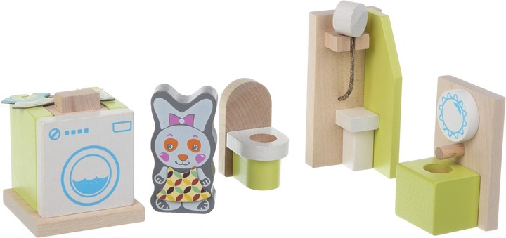Produktbild Cubika Puppenhausmöbel aus Holz Badezimmer