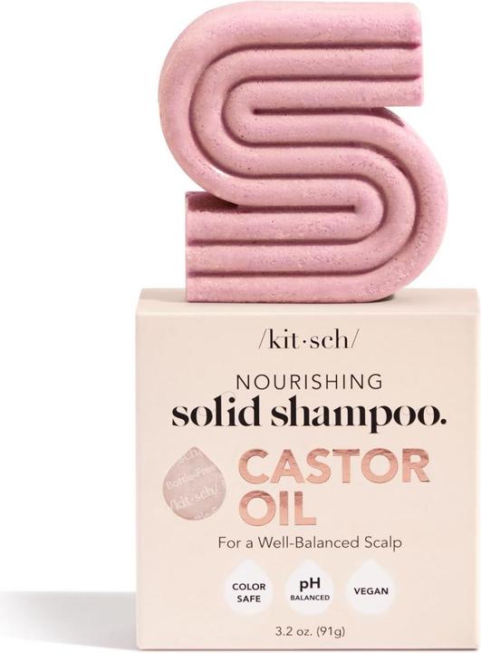 Kitsch Shampoo bar nutriente all'olio di ricino (Shampoo solido)