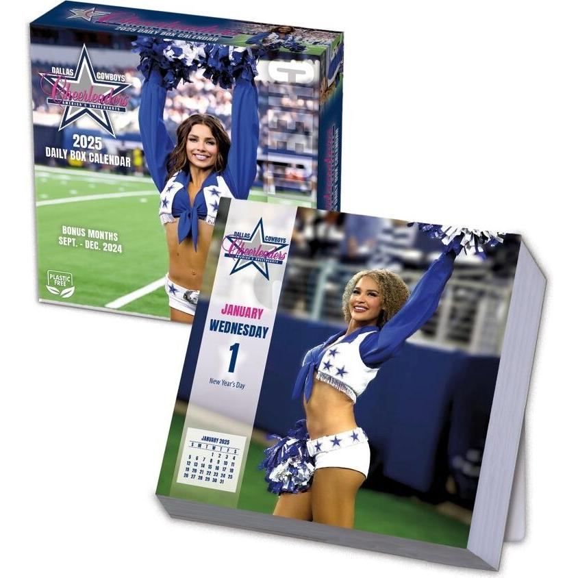 Turner, Agenda, NFL - Dallas Cowboys Cheerleaders -Boxkalender 2025 (Deutsch, Französisch, Italienisch, Spanisch, Englis...