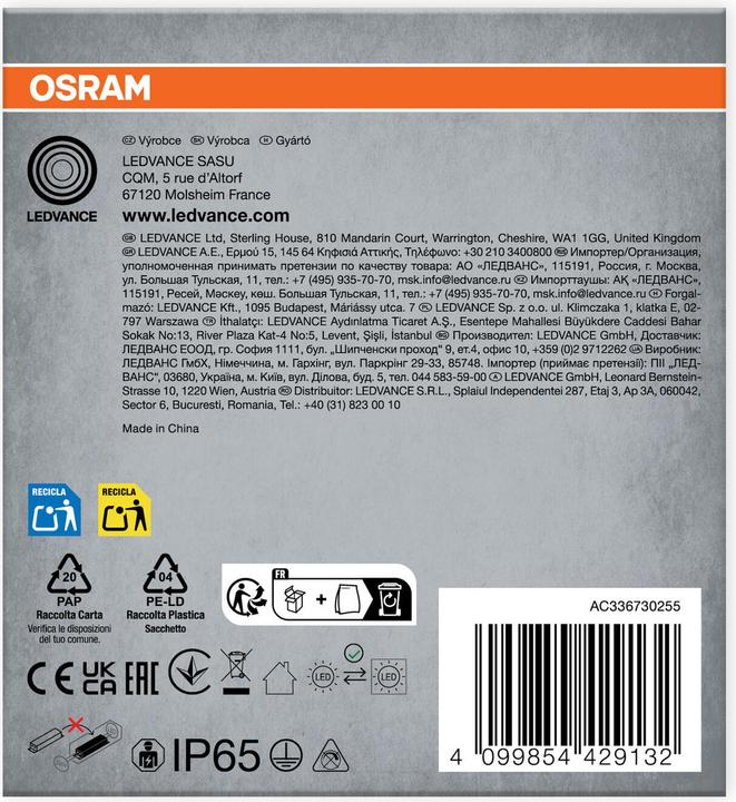 Produktbild Osram Submarine 2 x 7W 4000K LED-Feuchtraumleuchte G13 14.00 W Kaltweiss Grau (1300 lm, G13)
