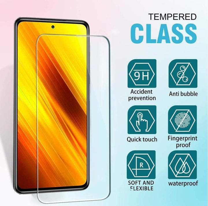 Actual product image Screenguard Xiaomi Poco X3 bulletproof glass protective film Case Friendly Design (1 Piece, Xiaomi Poco X3)