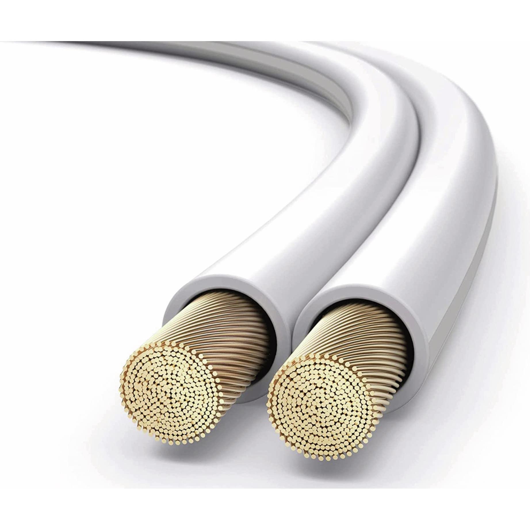 Purelink Cavo per altoparlanti, 2x2,5 mm² 50 m, bianco, OFC (50 m, 2.50 mm².), Cavo per altoparlanti, Bianco