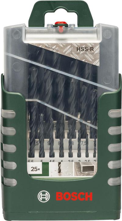 Produktbild Bosch Professional Zubehör HSS Metall-Spiralbohrer-Set 25 (1 mm, 1.5 mm, 10 mm, 2 mm, 2.5 mm, 3 mm, 3.5 mm, 4 mm, 4.5 mm, 5 mm, 5.5 mm, 6 mm, 6.5 mm, 7 mm, 7.5 mm, 8 mm, 8.5 mm, 9 mm, 9.5 mm)