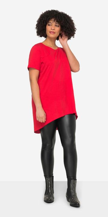 Image du produit Angel of Style T-shirt long à col rond, manches courtes et ourlet arrondi (48)