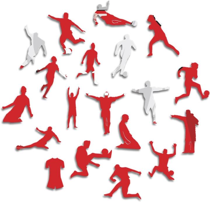 Actual product image Iconic Arsenal FC - Jersey - Wooden Puzzle Size L (500 pieces) (500 pieces)