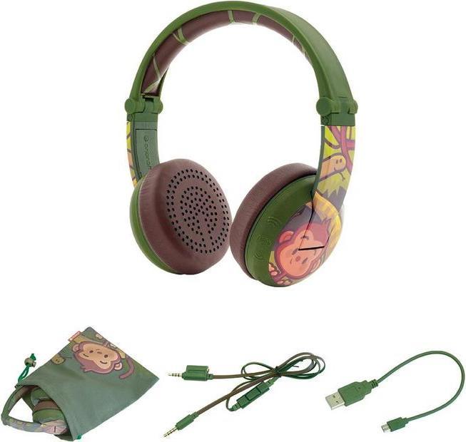 Actual product image Onanoff On Ear Stereo Headset Bluetooth® Headphones Wave Monkey