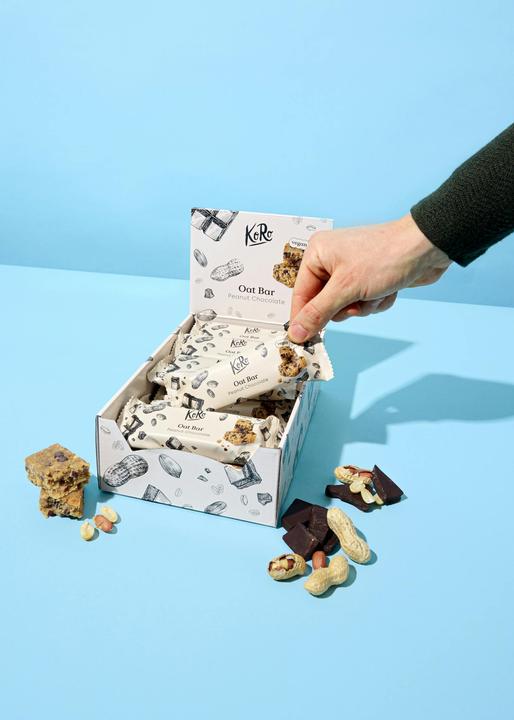 Actual product image KoRo Organic oatmeal bar with peanut and chocolate (Peanut chocolate, 15 pcs., 60 g)
