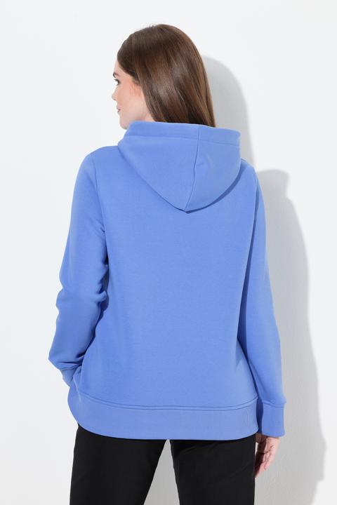 Produktbild Ulla Popken Hoodie, Rippbündchen, Kapuze, Langarm (62)