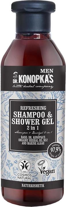 Produktbild Dr. Konopka's Dr.Konopkas 2-In-1 Shampoo und Duschgel Erfrischend 280ml (280 ml, Flüssiges Shampoo)
