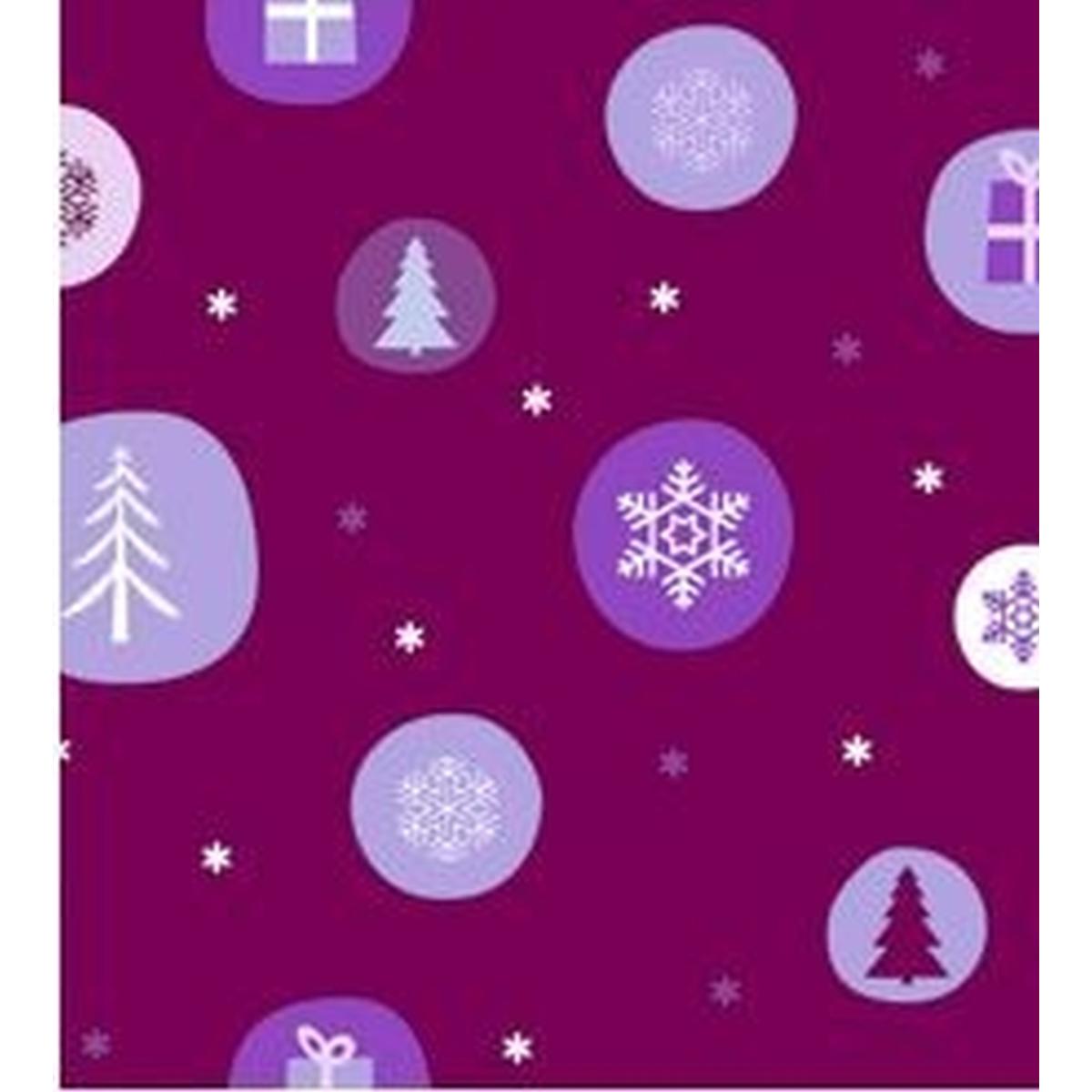 Ursus, Bastelpapier, Transparentpapier 115 g/qm A4 VE=25 Blatt Winterzauber flieder/brombeer Motiv 3 (115 g/m², 1 x)