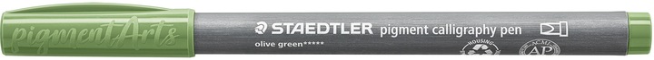 Actual product image Staedtler Pigment calligraphy pen olive green (Olive green, 1 x)
