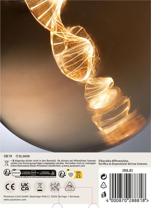Actual product image Paulmann LED Globe Inner Glow Helix E27 (E27, 3.50 W, 180 lm, 1 x)