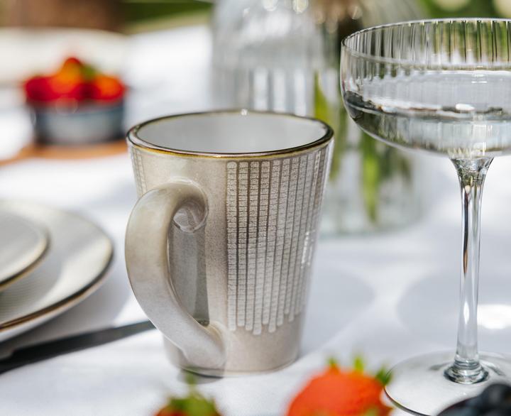 Image du produit Domoletti Mug Print Met Rim Brown 320ml (320 ml, 1x)