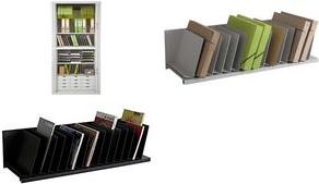 Actual product image Paperflow Angled shelf, 14 compartments, polystyrene, black Particularly quick access to documents (A4)