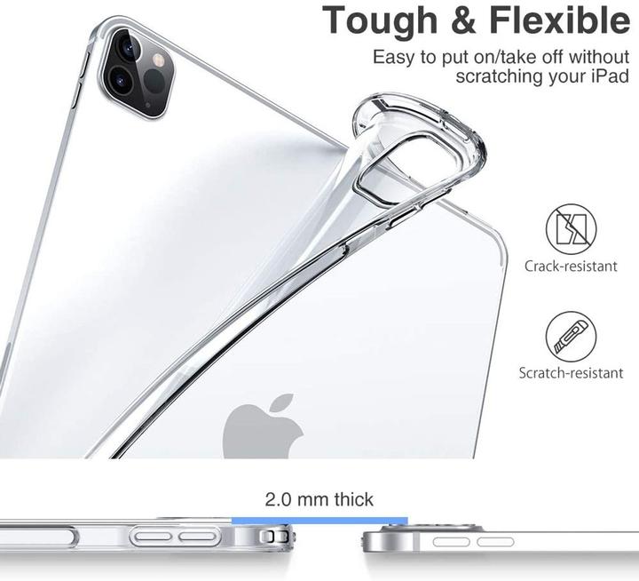 Actual product image König Design Apple iPad Pro 12.9 2020 Clear Tablet Case Protective Cover Transparent (iPad Pro 12.9 2020 (4. Gen))