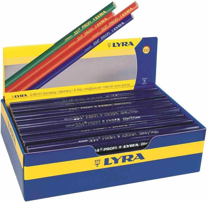 Actual product image Lyra Lead copying pencil 24 cm oval, 3/4 lead, 1/4 copying (HB, 1x)
