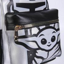 Actual product image The Mandalorian backpack casual fashion faux-lea