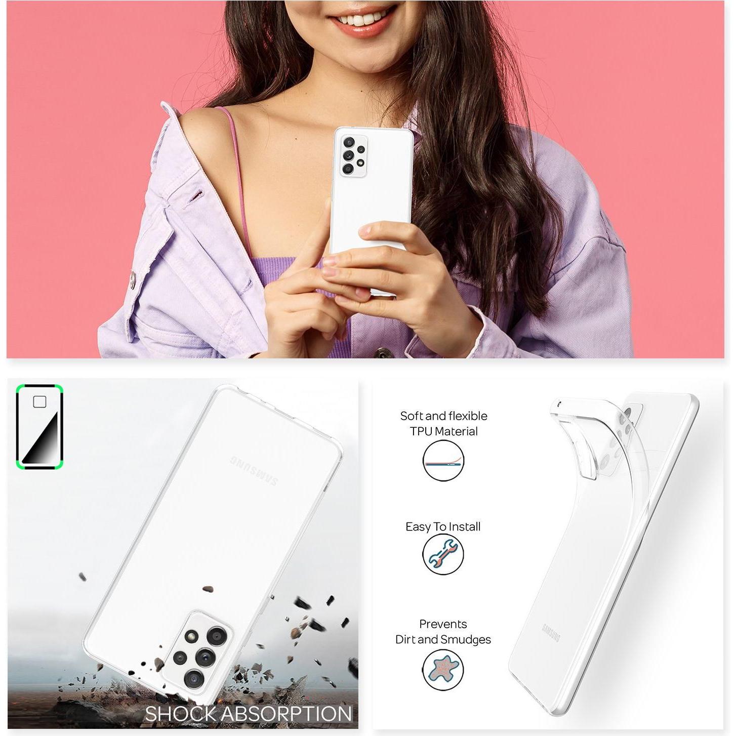 Thumbnail - Nalia Klare Handyhülle (Samsung Galaxy A52), Smartphone Hülle, Transparent