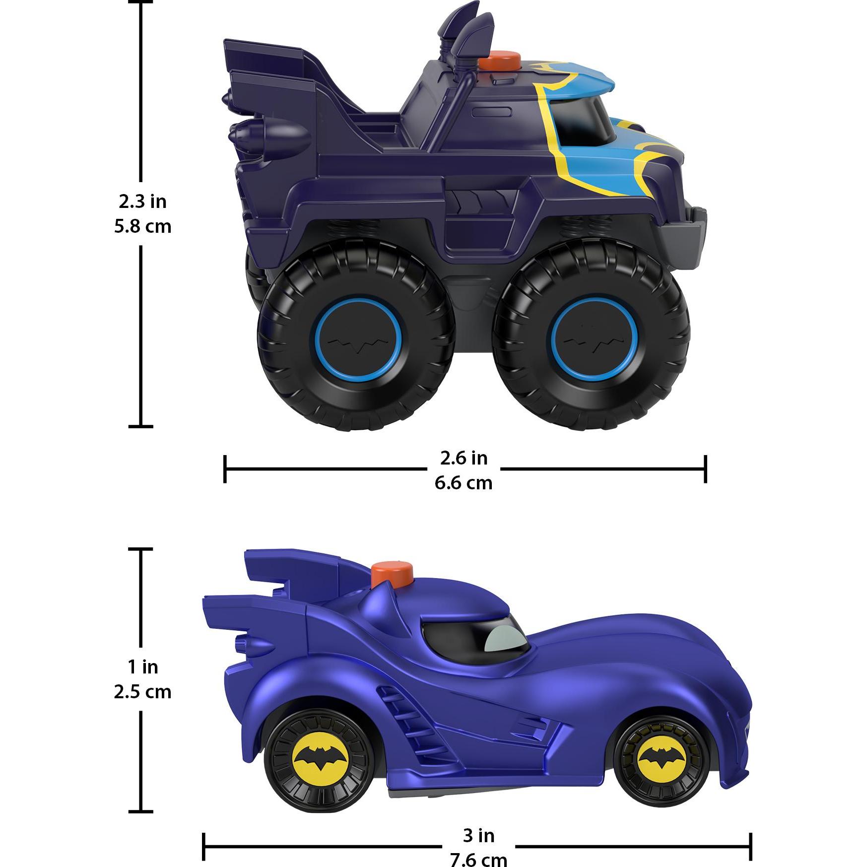 Thumbnail - Fisher-Price Batwheels Lichteffekt Rennautos - Bam & Friend