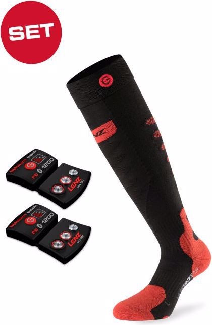 Actual product image Lenz Heat Sock 5.0 Toe Cap + Lithium Pack rcB 1200 Set (45 - 47)