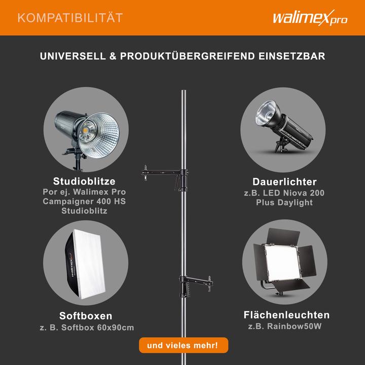 Image du produit Walimex pro Par trépied roulant (223 cm, 12 kg)