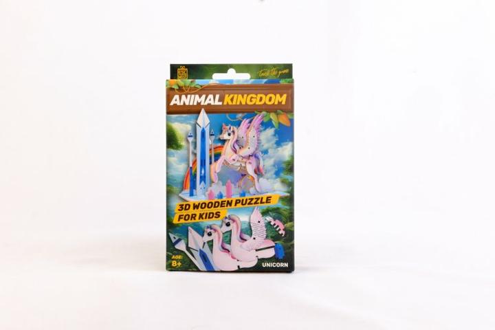 Actual product image Escape Welt Unicorn - 3D wooden model (33 pieces)