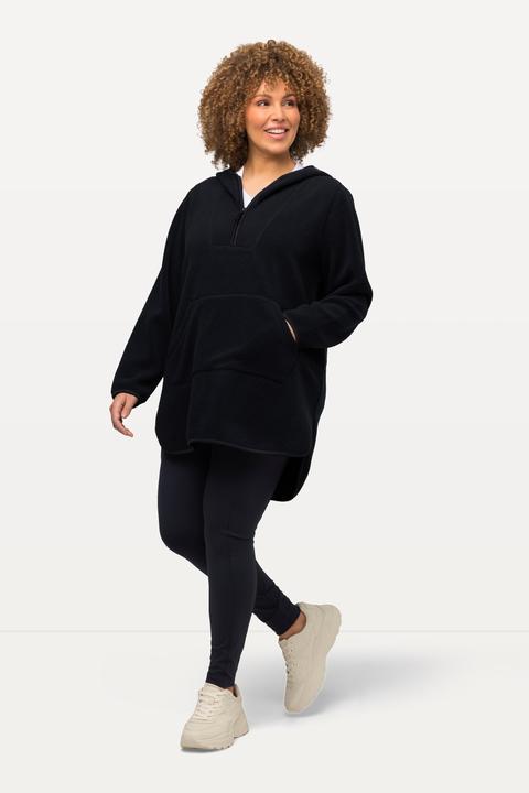 Produktbild Ulla Popken Long-Teddy-Fleecepullover, Kapuze, Zipper, Langarm (46, 48)