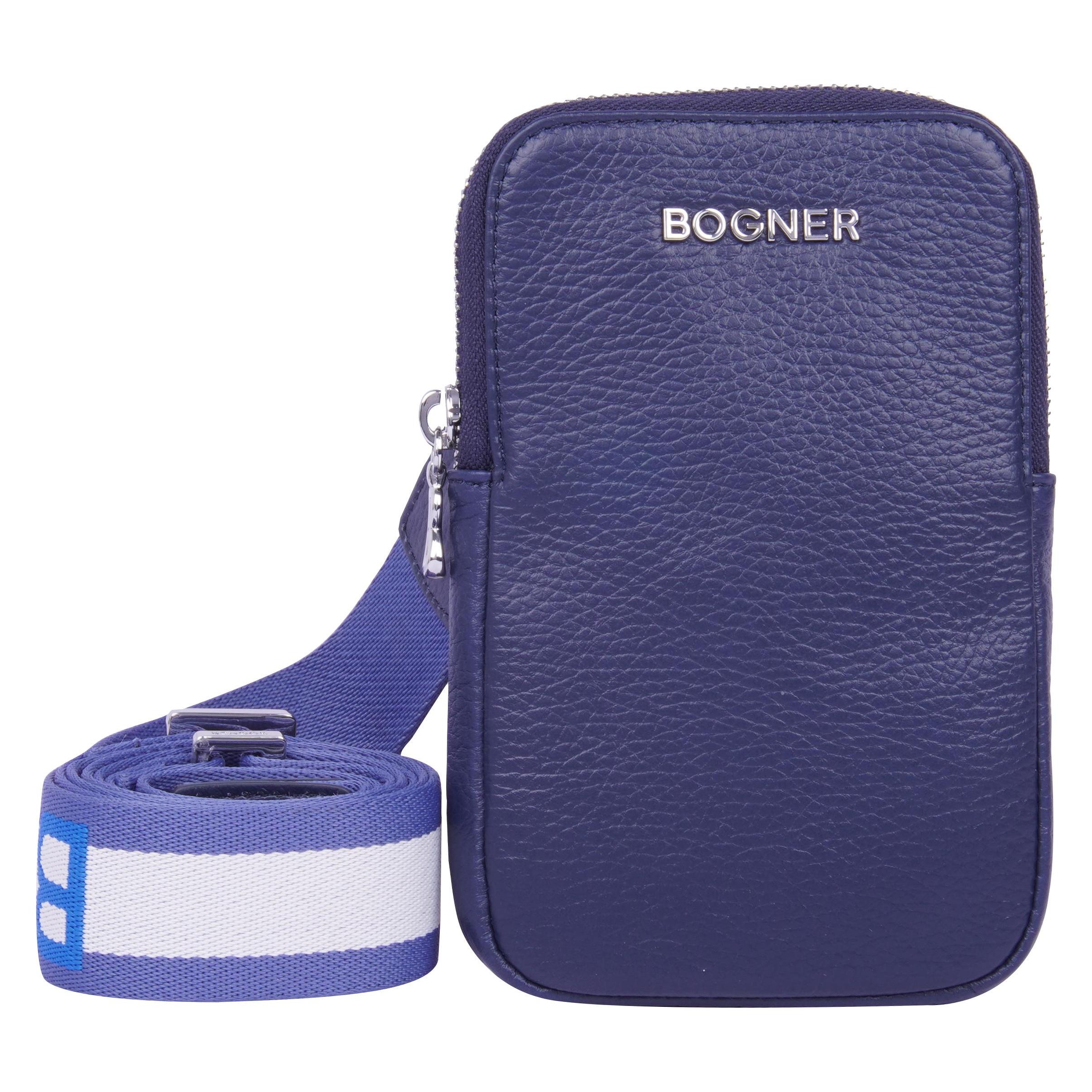 Bogner, Damen, Handtasche, Umhängetasche Andermatt Johanna Phonecase Lvz, Blau