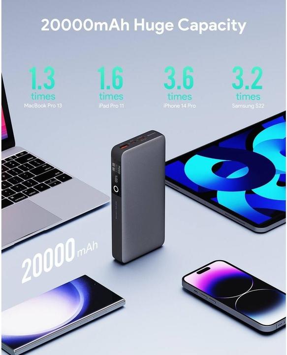 Produktbild Aukey SprintX (20000 mAh, 65 W, 74 Wh)