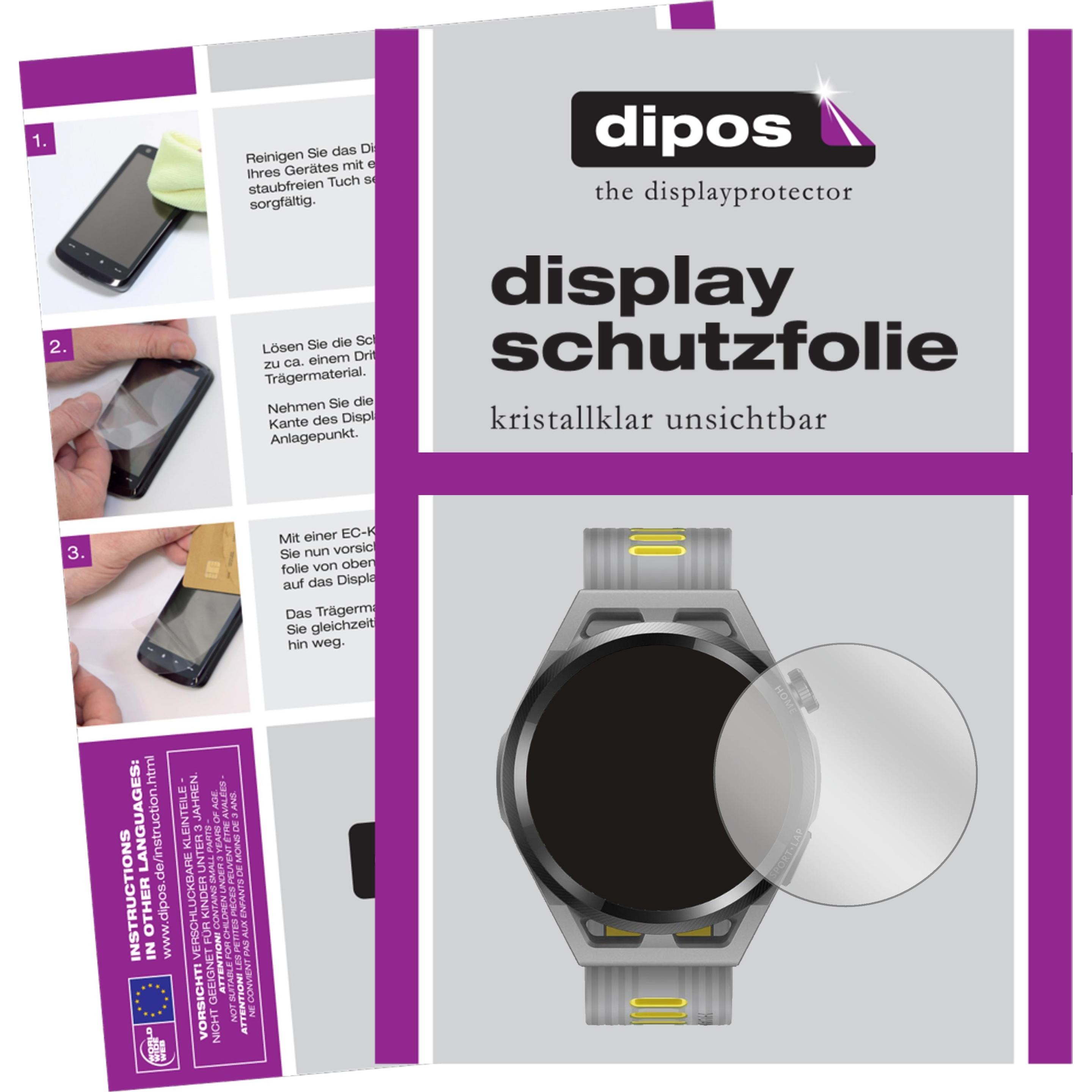 Dipos Displayschutzfolie Crystalclear, Smartwatch Schutzfolie, Transparent