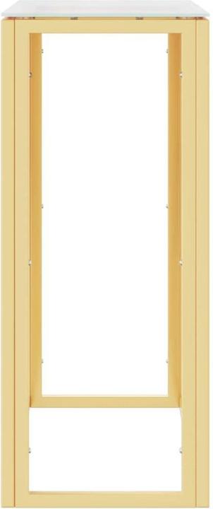 Produktbild VidaXL Konsolentisch Golden 70x30x70 cm Edelstahl und Glas (70 x 30 x 70 cm)