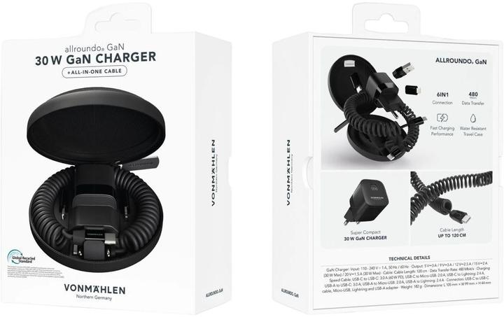 Image du produit Vonmählen GaN Charger 6in1 (30 W)