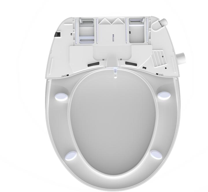 Actual product image Eisl WC seat Shower toilet attachment Soft-close mechanism Quick Release EDDW01 White