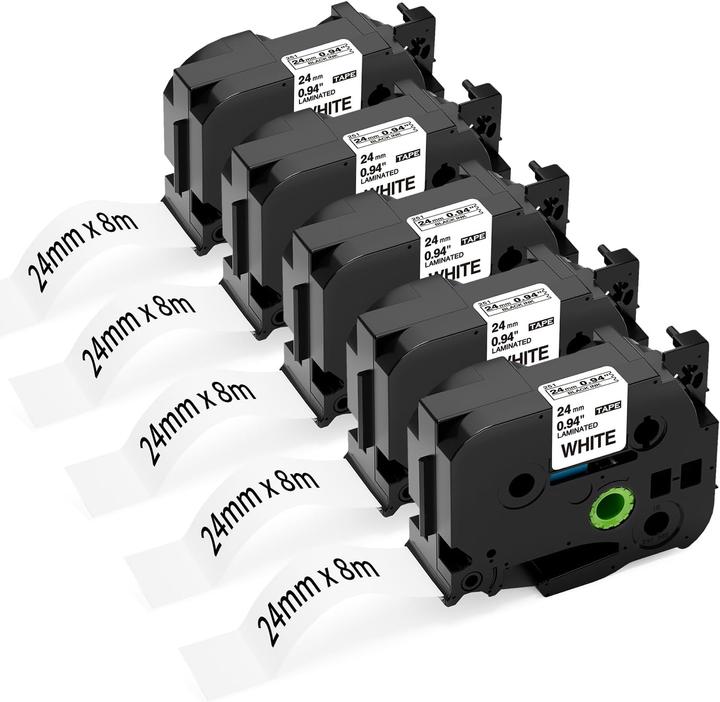 Produktbild Fimax Tech Schriftband TZe-251 (2.40 cm, Schwarz)