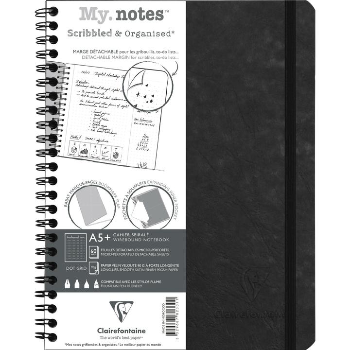 Actual product image Clairefontaine AGE BAG My. Notes booklet (A5+, Dotted, Hardcover)