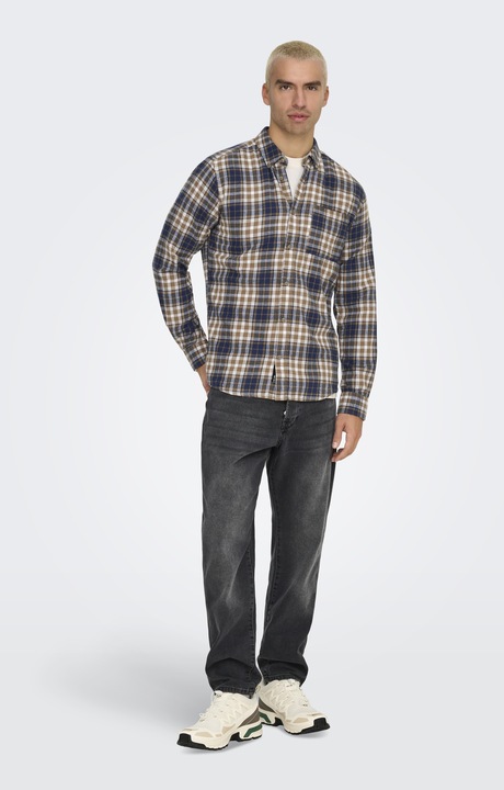 Produktbild Only & Sons Onsral Ls Slim Check Shirt (L)