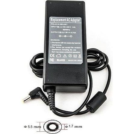 Extra Digital ED 220V 90W charger instead of ACER (90 W), Notebook Netzteil, Schwarz