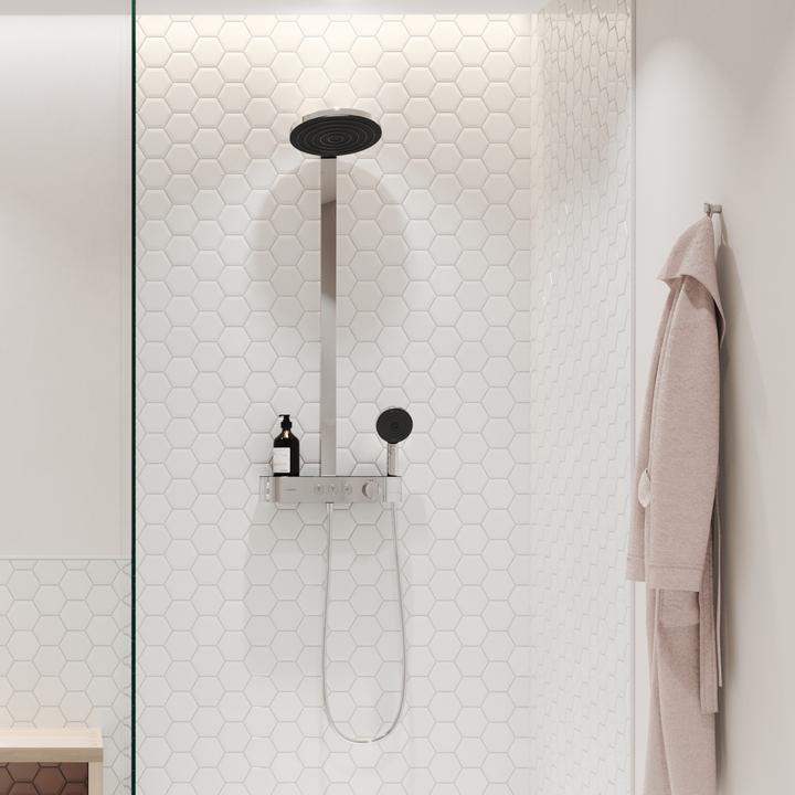 Produktbild hansgrohe Showerpipe 260 2jet mit ShowerTablet Select 400 Dito: mit EcoSmart, : Farbe - Chrom
