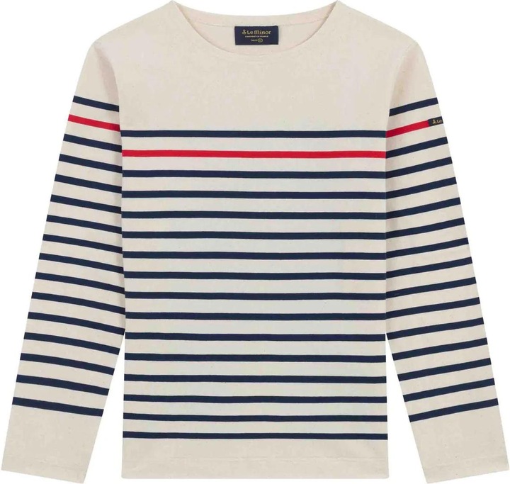 Produktbild Le Minor Pullover mit Rundhalsausschnitt und Streifen (XL)