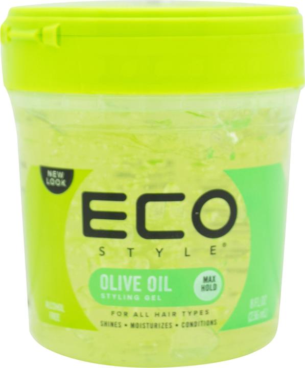 Image du produit MGA Ecostyle Olive Oil Styling Gel Green All Day Hold Alcohol Free Paraben Free Sulphate Free No Flaking (Gel coiffant, 235 ml)