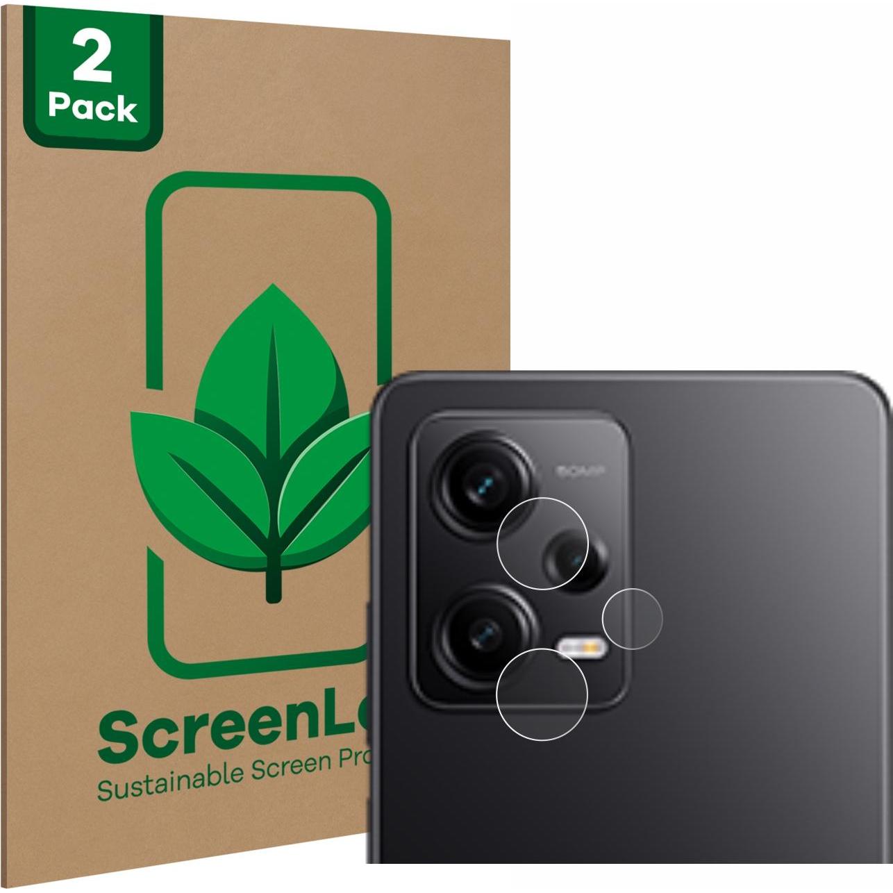 Thumbnail - ScreenLeaf Schutzfolie nachhaltiger Displayschutz Displayschutzfolie Folie Klar Transparent (2 Stück, Xiaomi Redmi Note ...