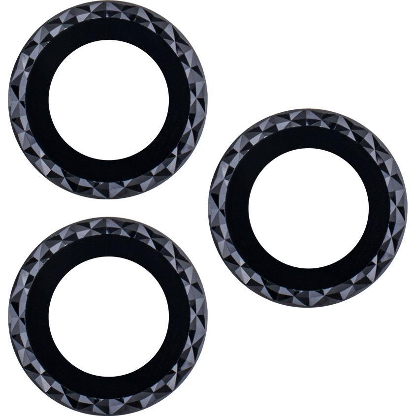 OEM Brillenglas-Set für iPhone 11 schwarzer Rhombus (2 Stück) (iPhone 11), Mobilgerät Ersatzteile, Schwarz