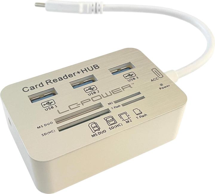 LC-Power USB-Hub LC-HUB-C-CR (USB-C, 7 Ports)