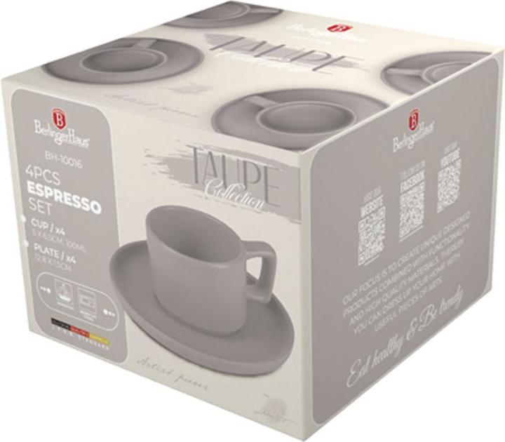 Actual product image BerlingerHaus Haus Espressotassenset, Taupe Collection (100 ml, 4 x)