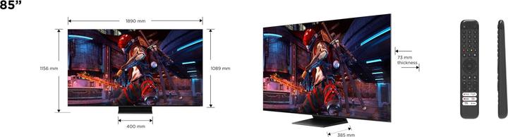 Actual product image TCL 85C745 (85", QLED, 4K, 2024)