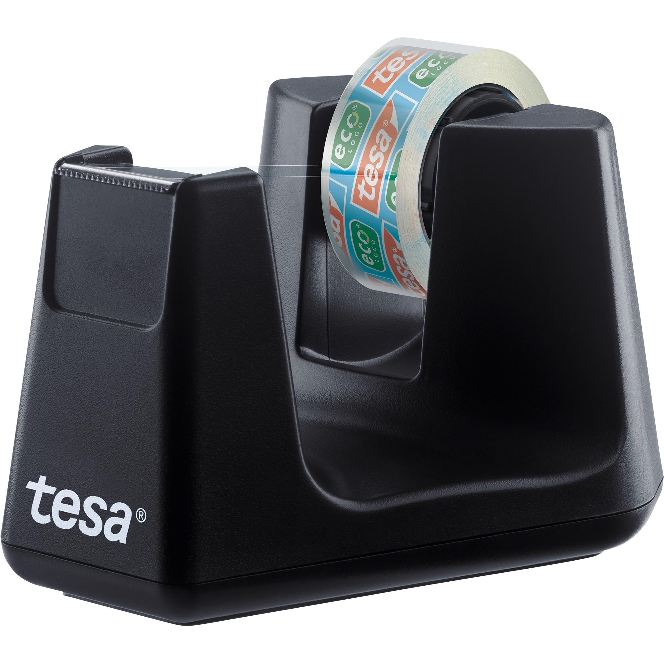 tesa, Klebebandabroller, EASY CUT SMART Klebebandabroller für Tische, mit Anti-Rutsch-Technologie, inkl. 1 Rolle tesafil...