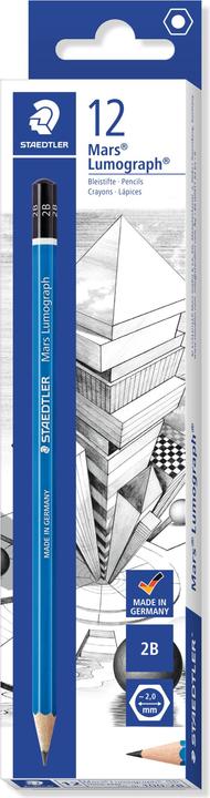 Actual product image Staedtler Mars Lumograph 100 (2 mm, 2B, 1 x)