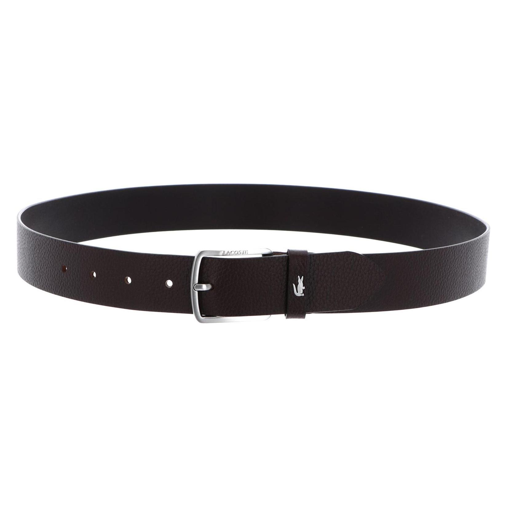 Lacoste, Herren, Gürtel, Elegance Grained Leather Belt, Braun
