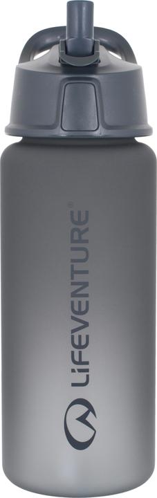 Actual product image Lifeventure Flip-Top Water Bottle, Grey (0.75 l)