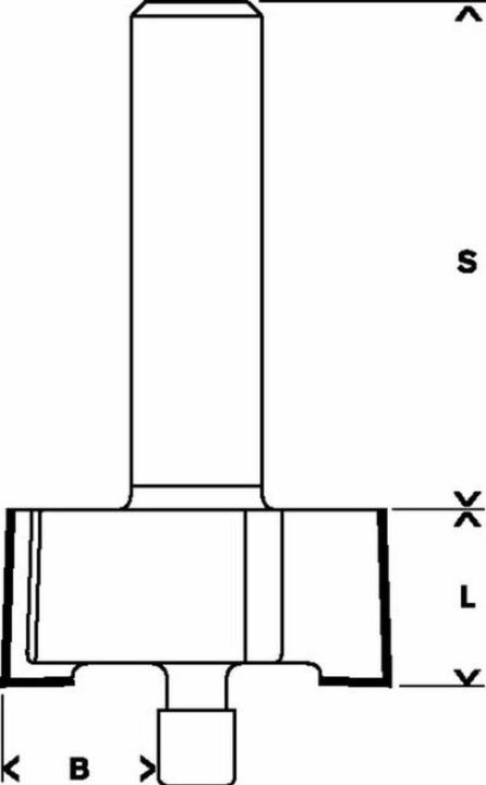 Produktbild Bosch Professional Zubehör Falzfräser, 8 mm, B 9,5 mm, D 31,8 mm, L 12,5 mm, G 54 mm